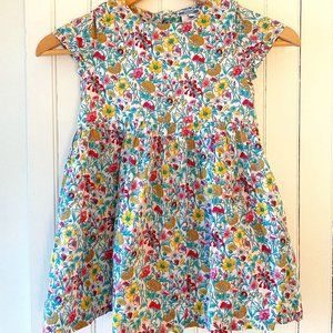 Jacadi Paris Liberty Fabric Floral Girls Dress Size 5 (110cm)
